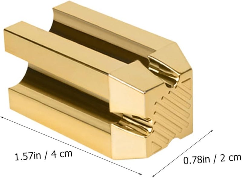 Golden Makeup Pencil Sharpener For Eyebrow And Eye Pencils Cosmetic Sharpening Tool - Image 2